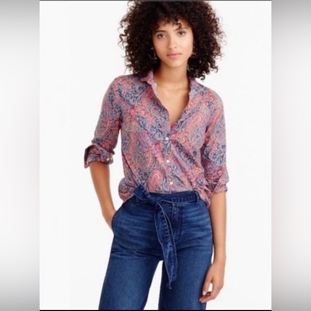 Liberty arts | J crew | Liberty London Paisley Print Women's Perfect shirt